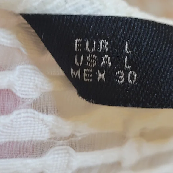 Zara Basic White Linen Tunic Sleeveless Top Size Large - Picture 6 of 9